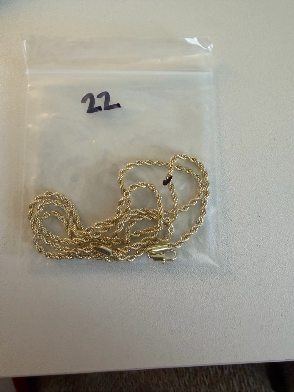 Gold Rope Chain Necklace - Women Jewelry